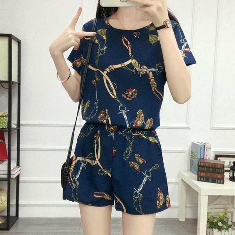 2 piece set Women prined Short Sleeve Slim shirts Summer Temperament Suit casual Shorts Suit summer clothes for women #0330g30, Red
2 piece set Women prined Short Sleeve Slim shirts Summer Temperament Suit casual Shorts Suit summer clothes for women #0330g30, Red