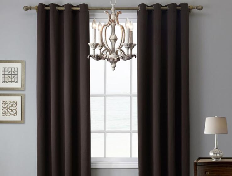 Modern blackout curtain for window treatment blinds finished drapes