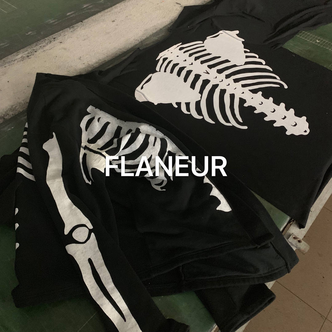 Mens Jackets Fashion High Street BONE Bones Robe Coat Cardigan Skeleton Ribs Printing Casual Outwear