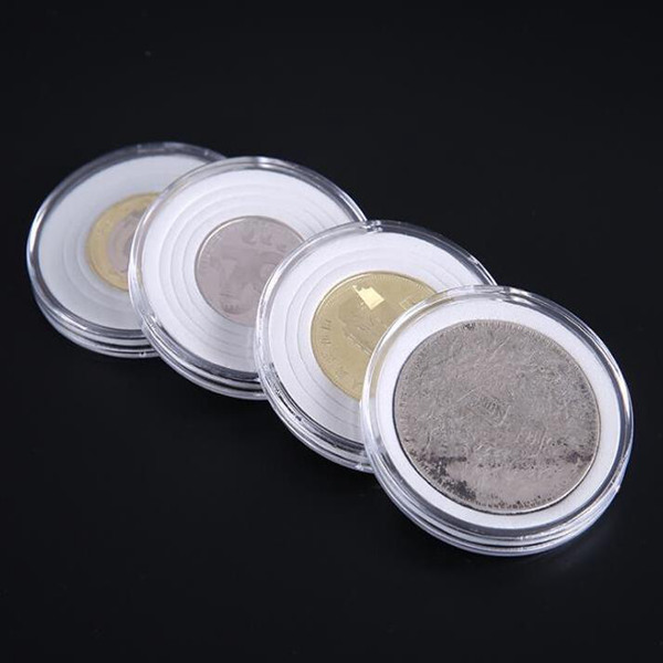 46mm Plastic Coin Holder Capsule Storage Case Collection Display Container Box With Pad 5 Size Rings
46mm Plastic Coin Holder Capsule Storage Case Collection Display Container Box With Pad 5 Size Rings
