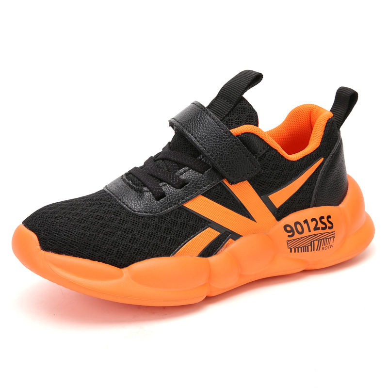 Children Shoes Boys Spring Autumn Breathable Sneakers Kid Lightweight Outdoor Sport Running Shoes Hollow Sole Tenis Infantil, Black orange
Children Shoes Boys Spring Autumn Breathable Sneakers Kid Lightweight Outdoor Sport Running Shoes Hollow Sole Tenis Infantil, Black orange