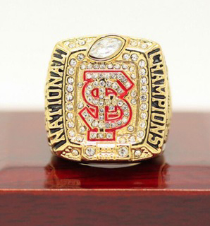 Personal collection 2013 FSU Seminoles Nation Football Championship Ring with Collector's Display Case, Silver
Personal collection 2013 FSU Seminoles Nation Football Championship Ring with Collector's Display Case, Silver