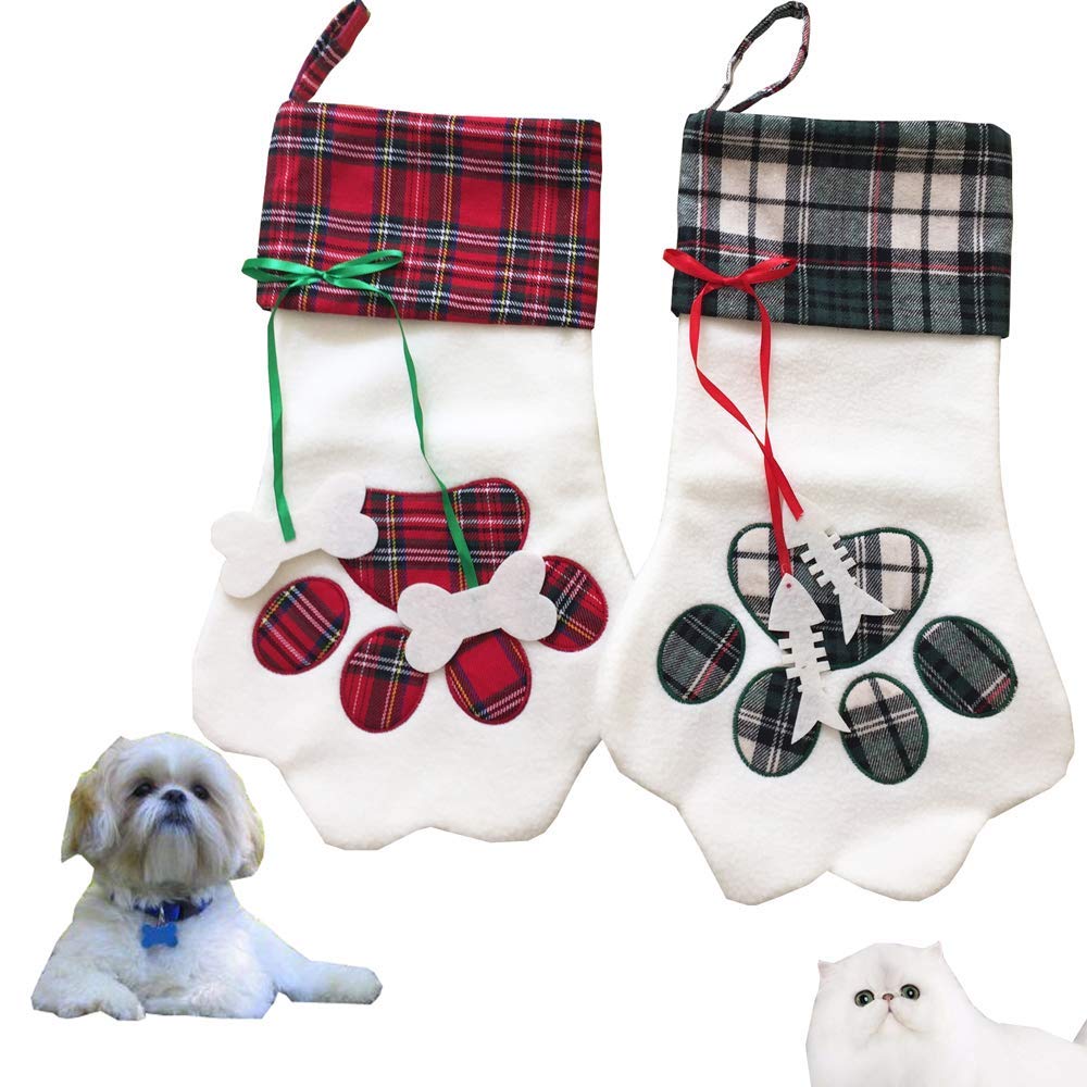 Large Pattern Christmas Stocking Creative New Year Gift Plaid Dog Cat Socks Christmas Tree Decorations
Large Pattern Christmas Stocking Creative New Year Gift Plaid Dog Cat Socks Christmas Tree Decorations