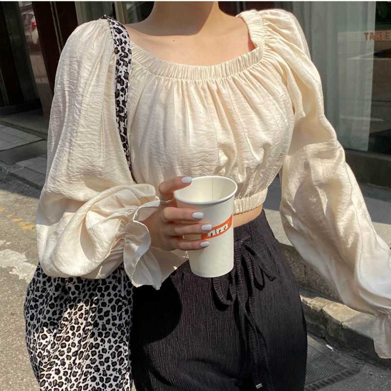 Women Spring Silky Short Blouse Butterfly Sleeve Round Collar Brief Shirt Vintage Plus Size Pullover Crop Tops, White
Women Spring Silky Short Blouse Butterfly Sleeve Round Collar Brief Shirt Vintage Plus Size Pullover Crop Tops, White