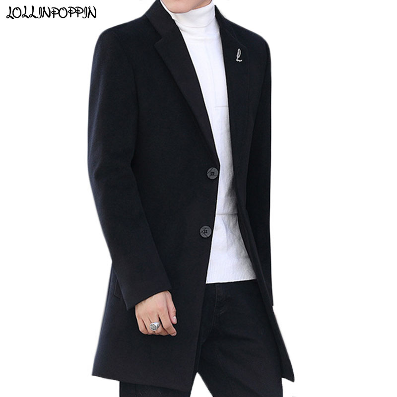 Men Two-Buttons Single Breasted Woolen Jacket Black / Gray / Wine Red Fashion Casual Slim Fit Mens Turn Down Collar Trench Coat
Men Two-Buttons Single Breasted Woolen Jacket Black / Gray / Wine Red Fashion Casual Slim Fit Mens Turn Down Collar Trench Coat