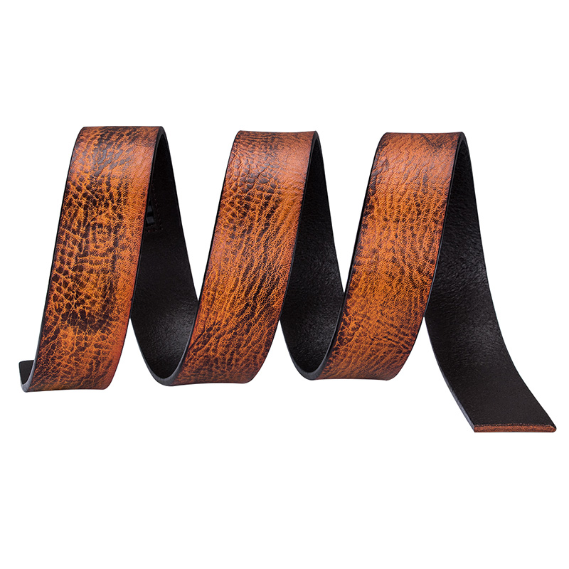 Hi-Tie Men's Belt 2019 New Popular Brown Belts for Men Male Quality Genuine Leather Belt Men X Man Cowboy Jeans