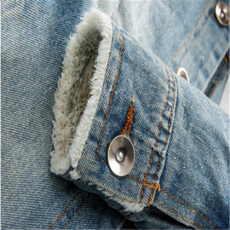 drop shipping 2018 new men jeans jacket and coats denim thick warm winter outwear S-4XL LBZ21 CJ191206
