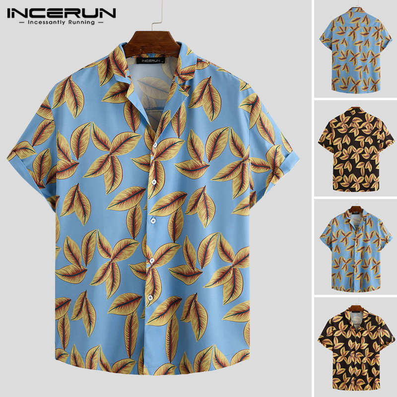 Summer Hawaiian Shirt Men Casual Printed Beach Short Sleeve Lapel Camisas Hombre 2020 Vacation Streetwear Fashion Shirts INCERUN, Blue shirt
Summer Hawaiian Shirt Men Casual Printed Beach Short Sleeve Lapel Camisas Hombre 2020 Vacation Streetwear Fashion Shirts INCERUN, Blue shirt