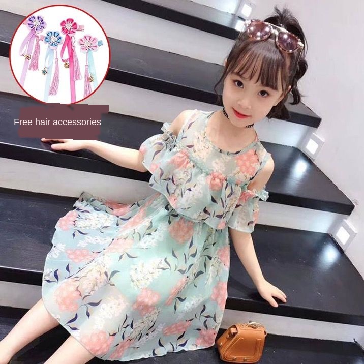 Girls Chiffon Dress Summer 2020 New Korean Off-the-shoulder Middle-aged Boy Chiffon Skirt Floral Princess Dresses 4-12years Old, Photo color
Girls Chiffon Dress Summer 2020 New Korean Off-the-shoulder Middle-aged Boy Chiffon Skirt Floral Princess Dresses 4-12years Old, Photo color