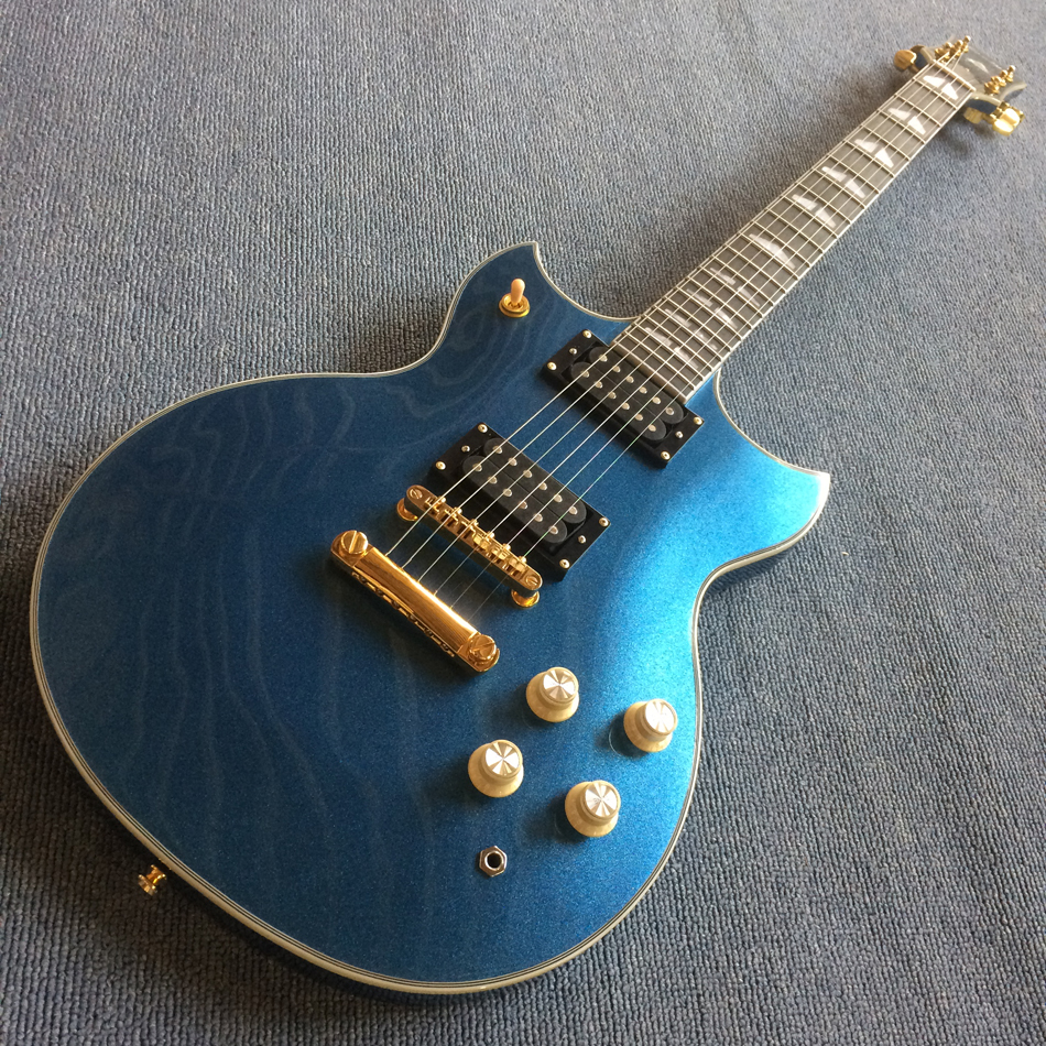 Custom Shop Metallic blue YMH SG Double Cutaway Electric Guitars Rosewood fingerboard Gold Hardware Top Selling190124 
Custom Shop Metallic blue YMH SG Double Cutaway Electric Guitars Rosewood fingerboard Gold Hardware Top Selling190124