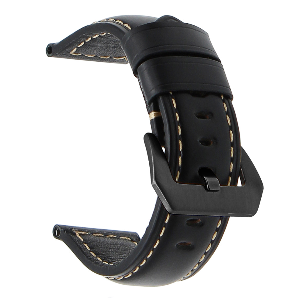 20mm 22mm 24mm 26mm Italy Genuine Leather Watch Band for Panerai Luminor Radiomir Stainless Steel Buckle Watchband Wrist Strap CJ191225