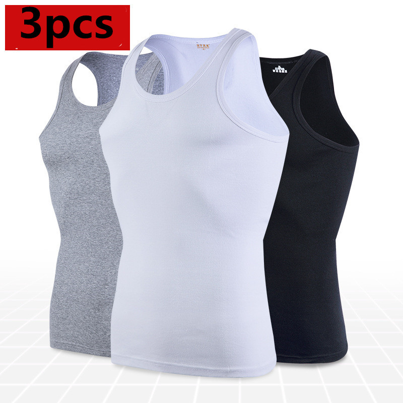 3Pcs/Lot Men Cotton Tank Tops Underwear Mens Undershirt Transparent Shirts Male Bodyshaper Fitness Wrestling Singlets, Gray gray black
3Pcs/Lot Men Cotton Tank Tops Underwear Mens Undershirt Transparent Shirts Male Bodyshaper Fitness Wrestling Singlets, Gray gray black