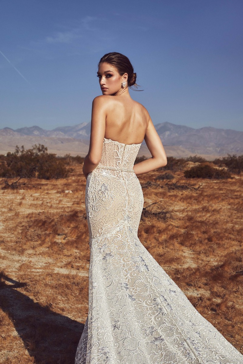 Calla Blanche Mermaid Wedding Dresses Sweetheart Beaded Lace Bridal Gowns Sleeveless Backless Boho Wedding Dress For Women