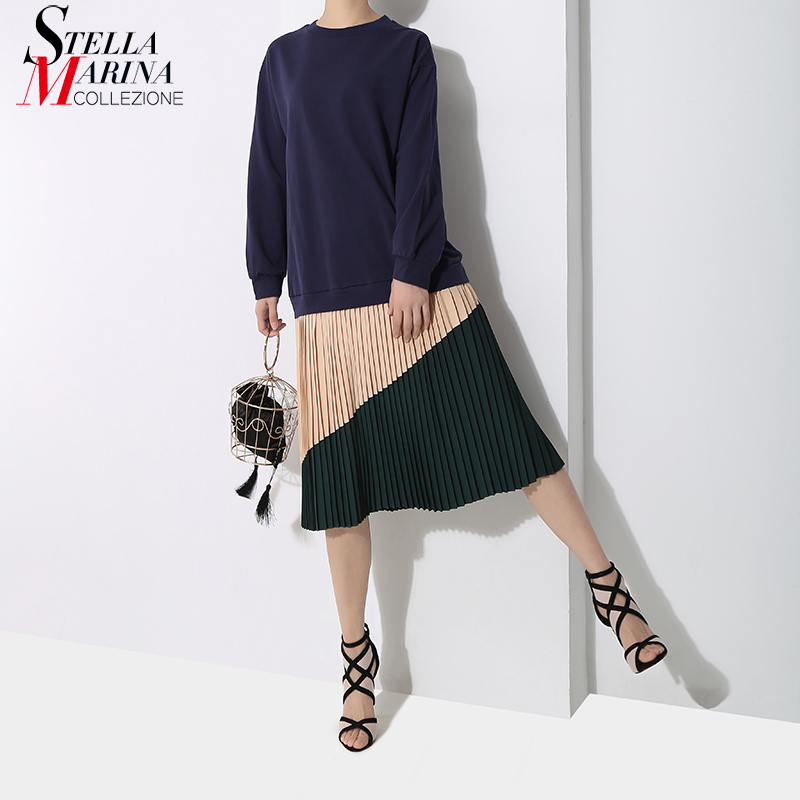New 2019 Women Spring Blue Black Patchwork Dress Long Sleeve O Neck Ladies Cute Wear Dresses Casual Loose Style Robe Femme 4665, 4665 black
New 2019 Women Spring Blue Black Patchwork Dress Long Sleeve O Neck Ladies Cute Wear Dresses Casual Loose Style Robe Femme 4665, 4665 black