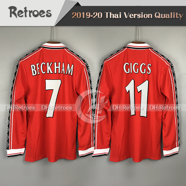 98 99 Retro Version Long sleeve Jerseys 07 08 2006 Soccer jersey #7 Beckham #11 Giggs SCHOLES 1998 1999 1996 Retro football shirt
98 99 Retro Version Long sleeve Jerseys 07 08 2006 Soccer jersey #7 Beckham #11 Giggs SCHOLES 1998 1999 1996 Retro football shirt