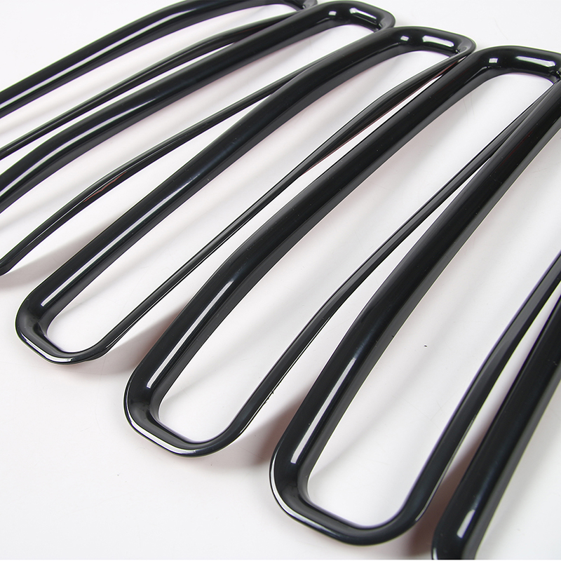 Black ABS Front Grille Inserts Trim Front Grill Slots For Jeep Wrangler TJ 1997-2006 Second Generati