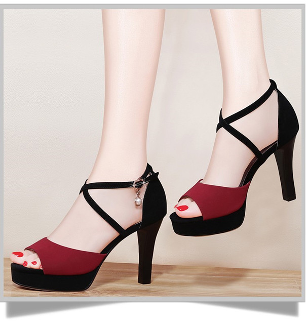 New Fashion Women Super Thin High Heels Sandals 9cm Designer Sandals With Buckle Strap Dress Wedding Shoes, Black
New Fashion Women Super Thin High Heels Sandals 9cm Designer Sandals With Buckle Strap Dress Wedding Shoes, Black