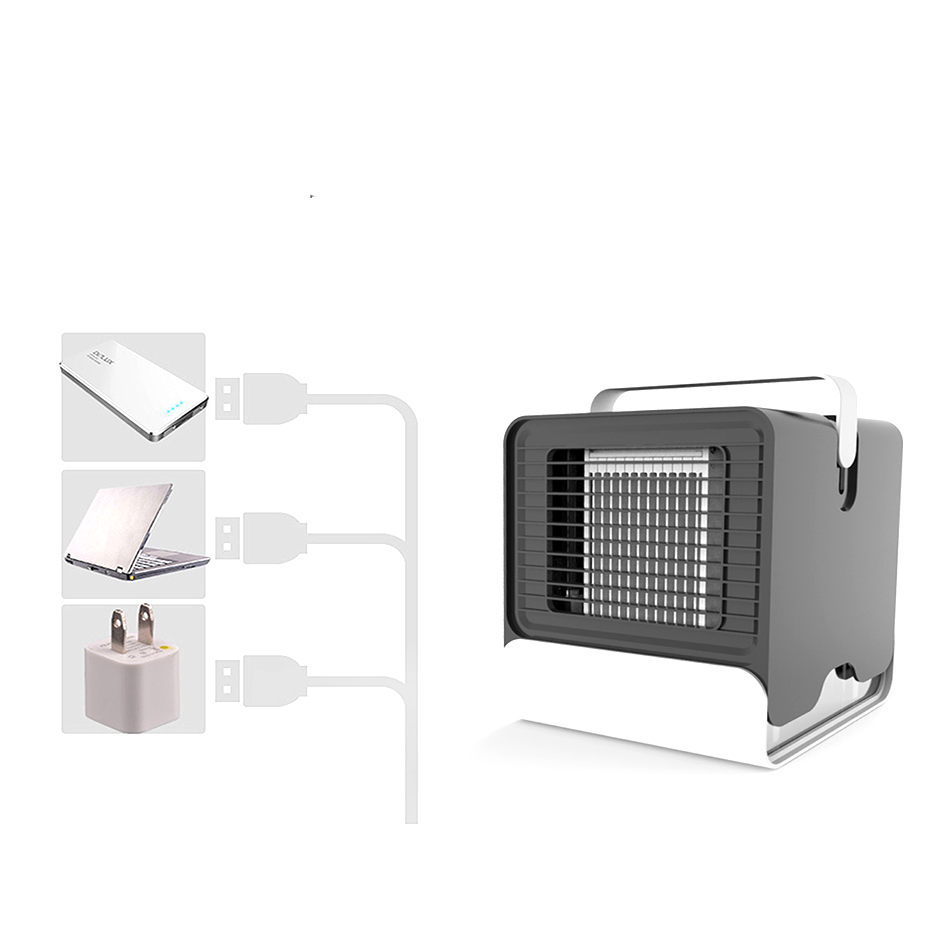Household dormitory Portable Mini Personal Air Conditioner Cooler Machine Table Fan for office summer necessity tool2133596