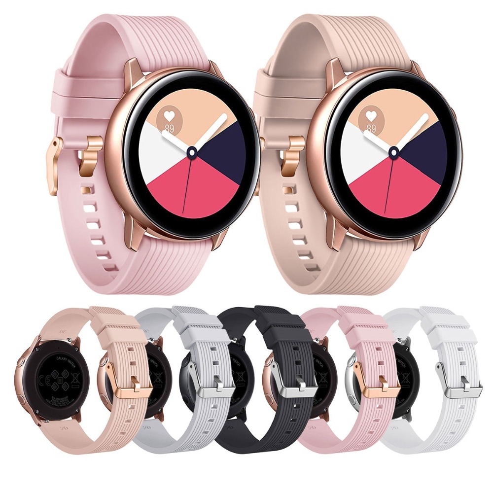 20mm Soft Silicone Strap for Samsung Galaxy Watch Active 2 40mm 44mm Sport Rubber Bands Replacement Wrist Belt
20mm Soft Silicone Strap for Samsung Galaxy Watch Active 2 40mm 44mm Sport Rubber Bands Replacement Wrist Belt