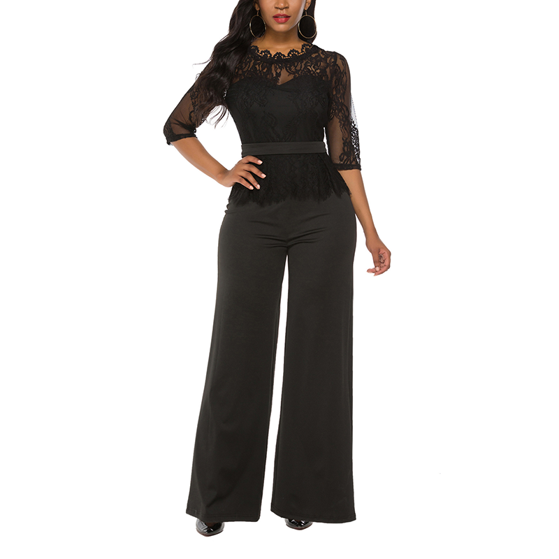 Women' Half Sleeve Wide Legs Hollow Out Jumpsuit Rompers Lace Long Jumpsuit Solid Women Sexy, White
Women' Half Sleeve Wide Legs Hollow Out Jumpsuit Rompers Lace Long Jumpsuit Solid Women Sexy, White