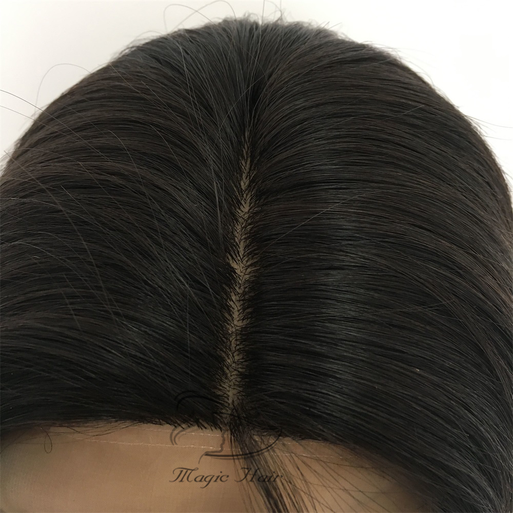 4x4 Silk Base Lace Closure Human Hair Wigs Natural Color Body Wave 130% Density Brazilian Human Hair Wigs