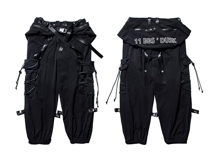 AELFRIC Removable Belt Bag Cargo Pants Men Fashion Reflective Casual Harajuku Streetwear Sweatpants Hip Hop Joggers Trouser