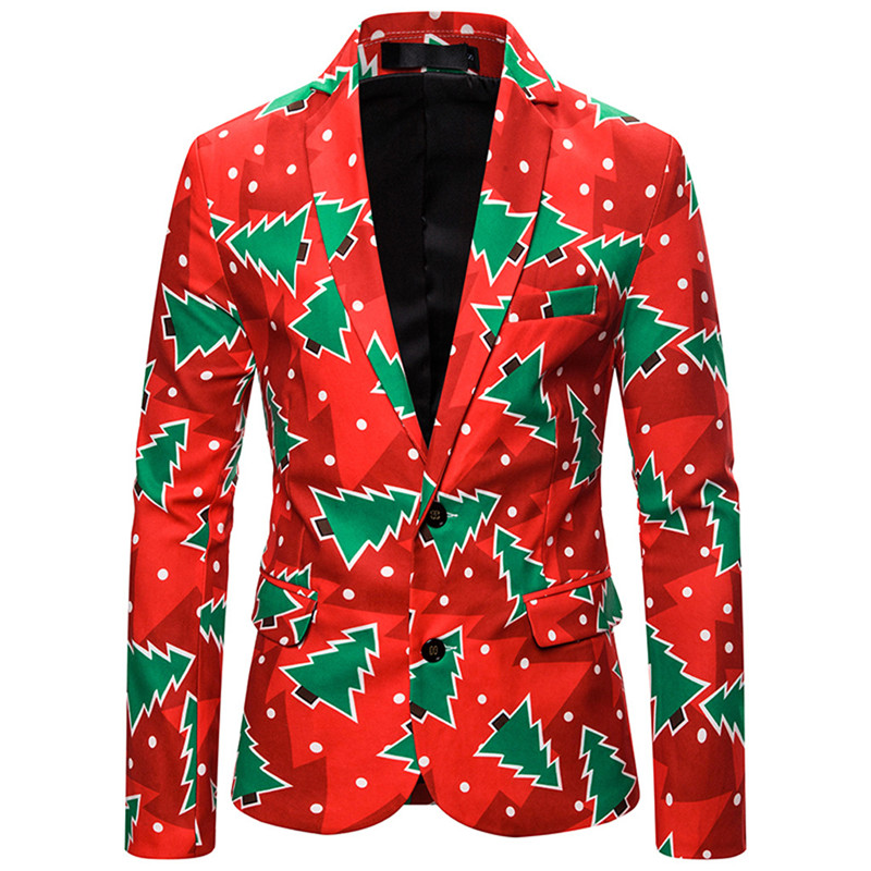 Men' Coats Fashion Casual Print Suit Autumn And Winter New Fashion Casual Christmas Printing Long Sleeve Party Streetwear, Red
Men' Coats Fashion Casual Print Suit Autumn And Winter New Fashion Casual Christmas Printing Long Sleeve Party Streetwear, Red