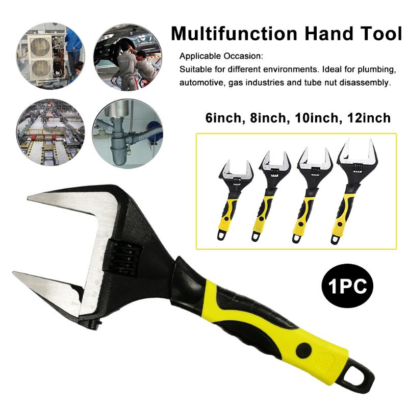 0-60mm Hand Tool Universal Key Nut Carbon Steel Flexible Pipe Repair Adjustable Spanner Multifunction Bathroom Wrench Wide Jaw
0-60mm Hand Tool Universal Key Nut Carbon Steel Flexible Pipe Repair Adjustable Spanner Multifunction Bathroom Wrench Wide Jaw