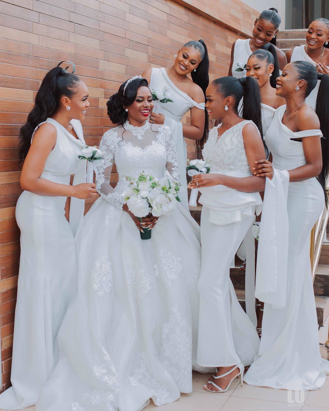2020 Plus Size Arabic Aso Ebi Cheap Lace Beaded Wedding Dresses Long Sleeves High Neck Bridal Dresses Vintage Wedding Gowns ZJ304