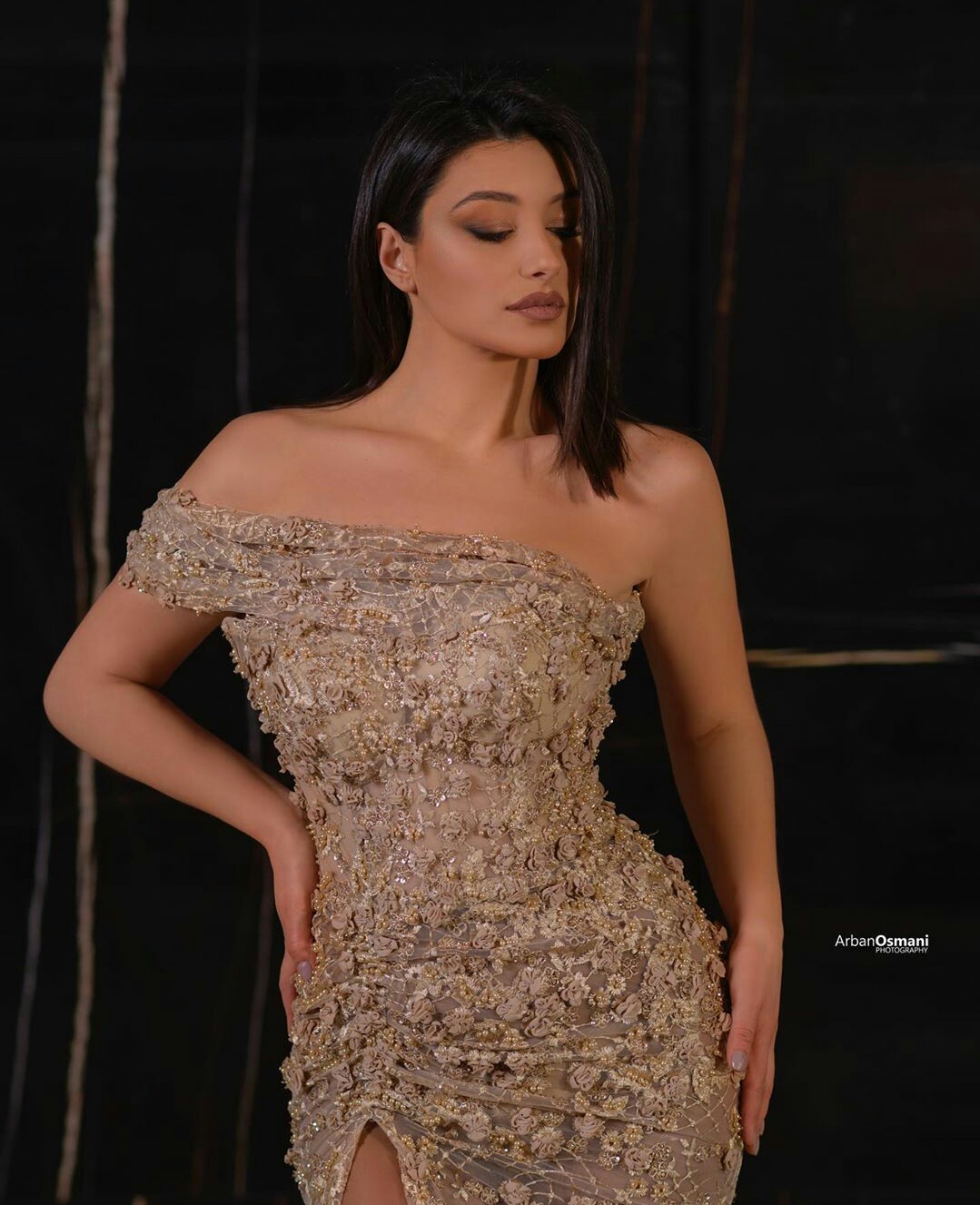 Luxury Mermaid Side Split Prom Dresses One Shoulder 3D Floral Appliqued Illusion Evening Dress Party Wear Formal Gowns