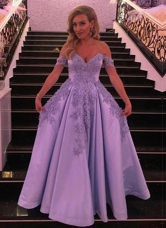 Off the Shoulder Prom Dresses Beaded Lace Formal Evening Gowns Women Cocktail Party Foraml Dress