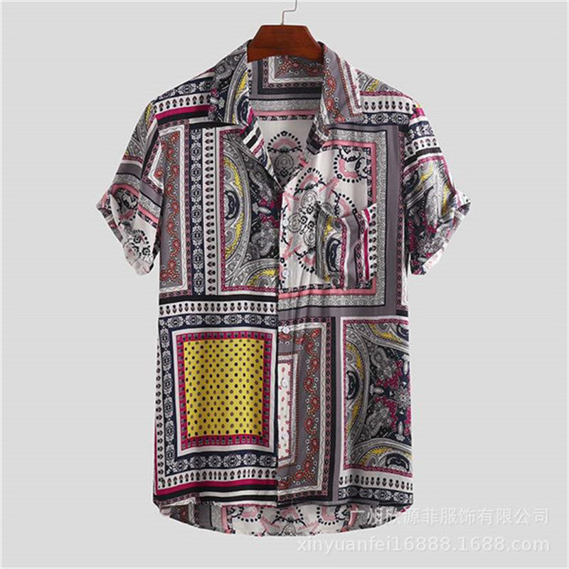 Beach Mens Designer Shirts Vintage Printed Casual Loose Short Sleeved Lapel Neck Button Shirts Casual Fashion Mens Shirts, White;black
Beach Mens Designer Shirts Vintage Printed Casual Loose Short Sleeved Lapel Neck Button Shirts Casual Fashion Mens Shirts, White;black