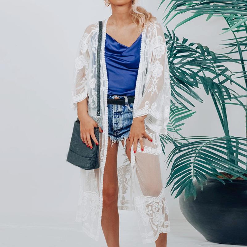 2020 Floral Lace Long Beach Cover Summer Women Semi Sheer Solid Open Front Dress Cardigan Top Ladies White Shirt Blouse
2020 Floral Lace Long Beach Cover Summer Women Semi Sheer Solid Open Front Dress Cardigan Top Ladies White Shirt Blouse
