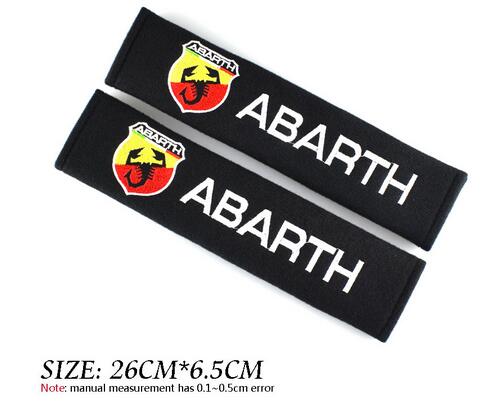 Car Styling Auto Stickers Seat Belt Cover Case For Abarth Punto 500 For Fiat Stilo Ducato Palio Emblems Accessories Car-Styling
