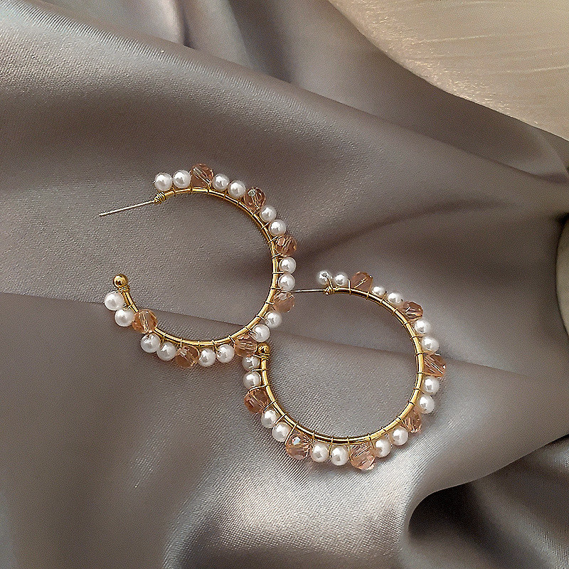 Hoop & Huggie FYUAN Pink White Crystal Earrings For Women Bijoux Round Pearl Statement Jewelry Party Gifts
Hoop & Huggie FYUAN Pink White Crystal Earrings For Women Bijoux Round Pearl Statement Jewelry Party Gifts