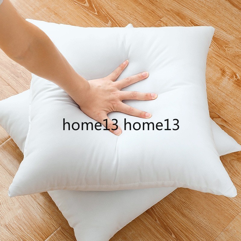 

1PC Classic 10 size Solid Pure Cushion Core Funny Soft Head Pillow Inner PP Cotton Filler Customized Health Care Cushion Filling, White