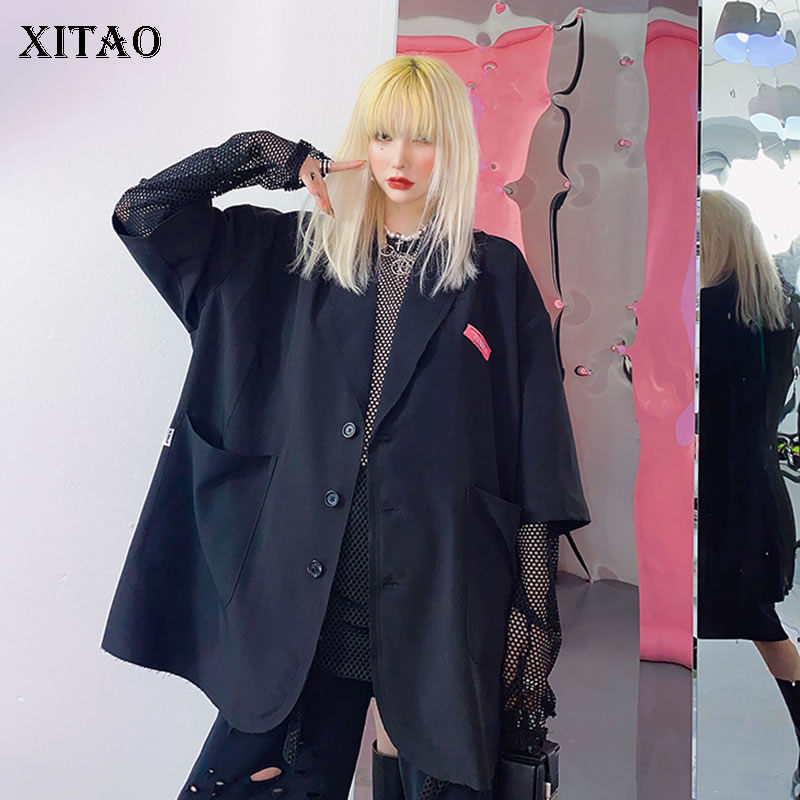 XITAO Tide Plus Size Letter Print Blazer Women Clothes 2020 Spring New Fashion Casual Turn Down Collar Match All Coat DMY4576, Black dmy4576
XITAO Tide Plus Size Letter Print Blazer Women Clothes 2020 Spring New Fashion Casual Turn Down Collar Match All Coat DMY4576, Black dmy4576