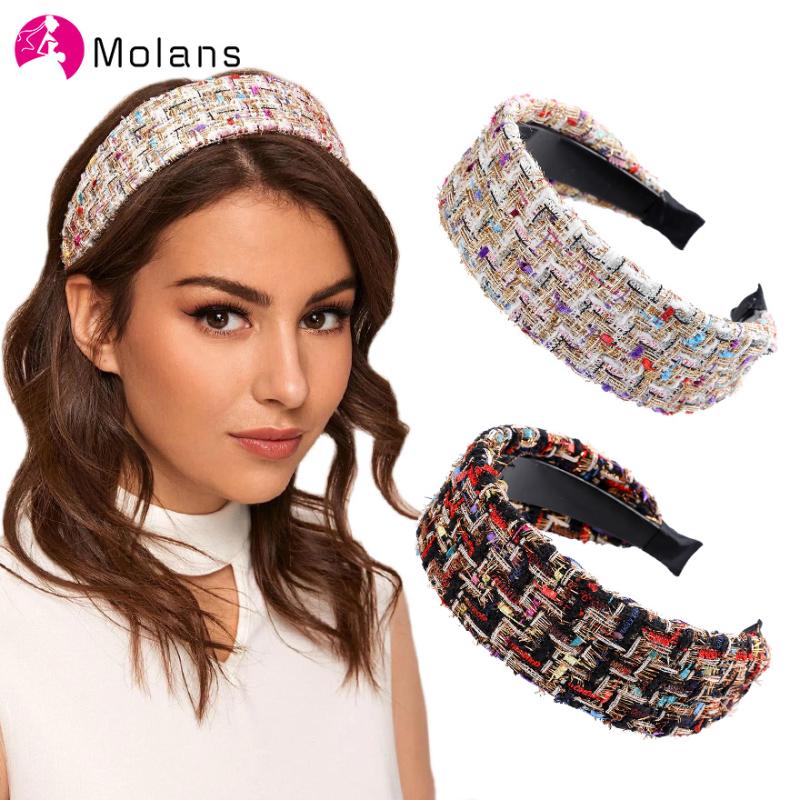 Korea Wide Tweed Headband Retro Elegant Plaid Headbands Spring Women Girls Hair Head Hoop Bands Hair Accessories Headdress
Korea Wide Tweed Headband Retro Elegant Plaid Headbands Spring Women Girls Hair Head Hoop Bands Hair Accessories Headdress