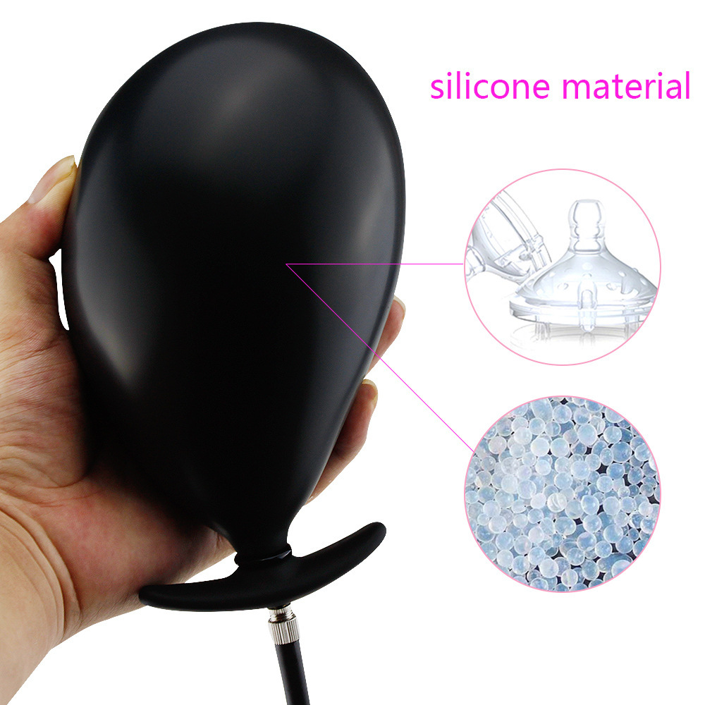 New Go Out Inflatable Silicon Huge Big Anal Plug Dildo Pump Anal Dilator Expandable Prostate Masturbator Ass Stimulator Sex Toys Y191216