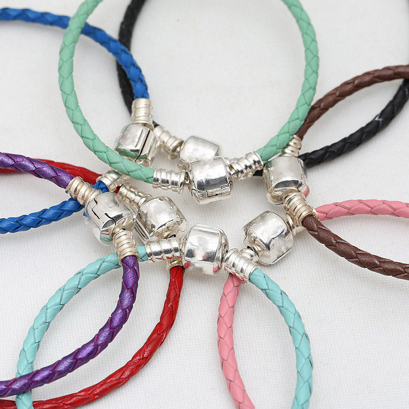 Other Bracelets Real 925 Sterling Silver Classic Chain Solid Leather Bracelet Fit European Charm Women Jewelry
Other Bracelets Real 925 Sterling Silver Classic Chain Solid Leather Bracelet Fit European Charm Women Jewelry