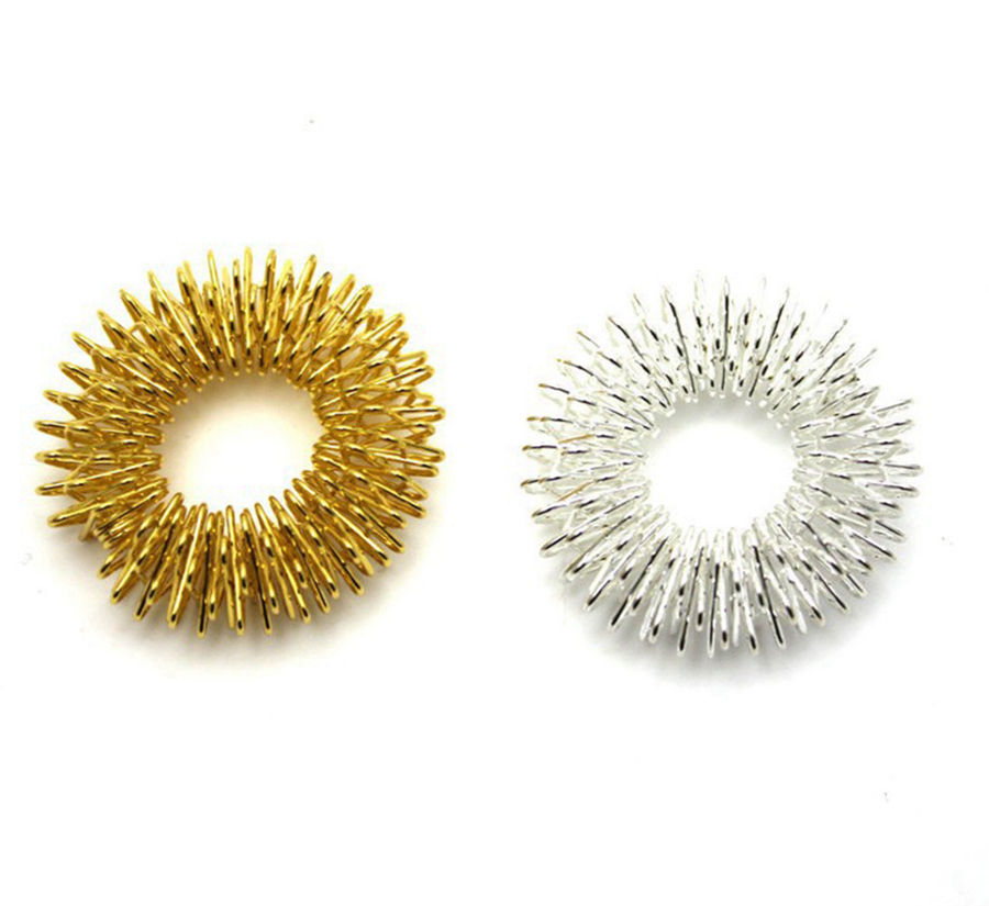 Stainless Steel Finger Massage Ring Massager Acupuncture Rings Health Care Body Massager Relax Finger Hand Care Anillo De Masaje De Dedo
