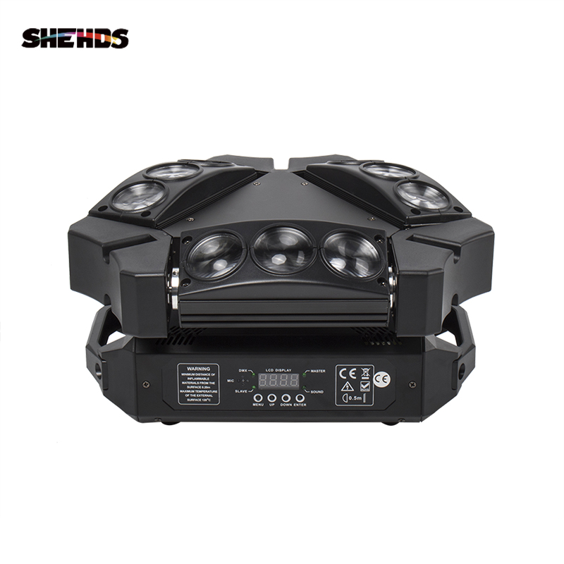 SHEHDS MINI LED 9x10W LED Spider Light RGBW 16/48CH DMX Stage Lights Dj LED Spider Moving Head Beam Light
SHEHDS MINI LED 9x10W LED Spider Light RGBW 16/48CH DMX Stage Lights Dj LED Spider Moving Head Beam Light