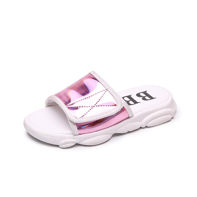 Girls Slippers 2020 Summer New Little Princess Sandals Soft Bottom Non-slip Children's Shoes Korean Home Kids Outdoor Slippers1