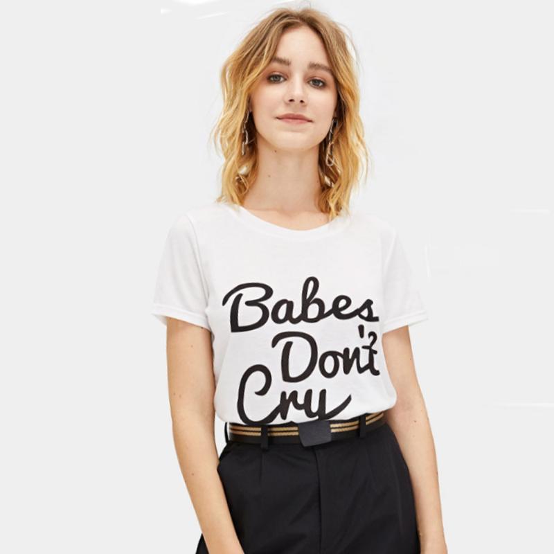 Spring/Summer 2020 large size loose fashion big font printed letters short sleeve women' T-shirts and jackets wholesale, White
Spring/Summer 2020 large size loose fashion big font printed letters short sleeve women' T-shirts and jackets wholesale, White