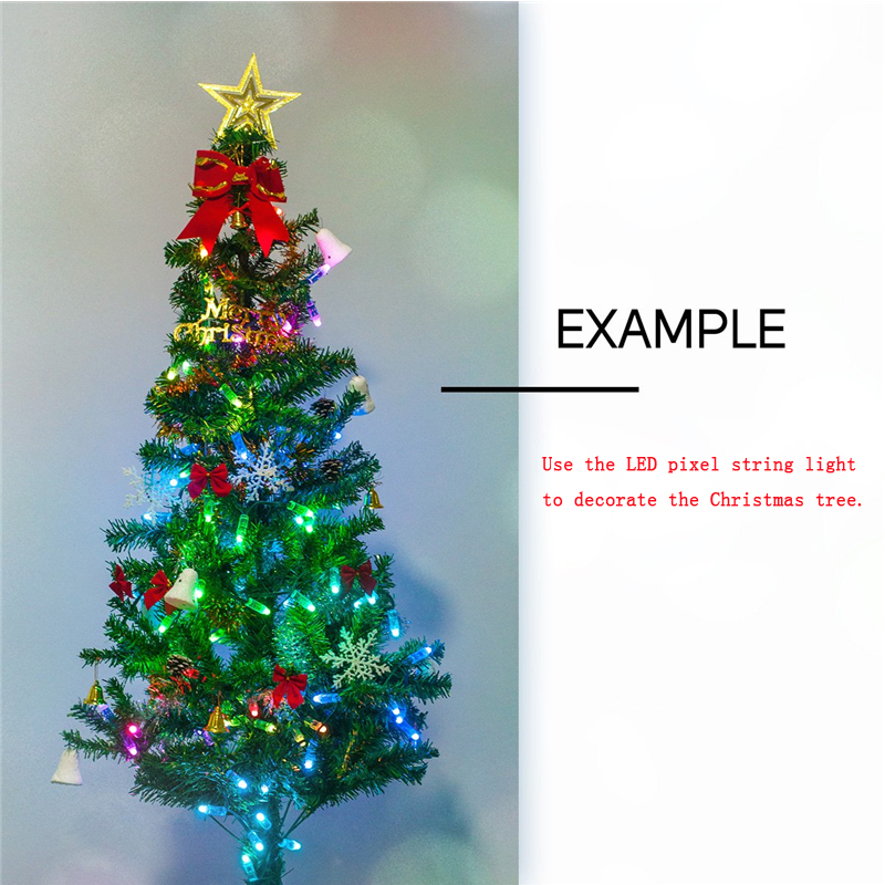 WS2811 LED Pixels Module String 12mm Full Color Individually Addressable Digital RGB LED Rope Light DC5V IP68 Waterproof