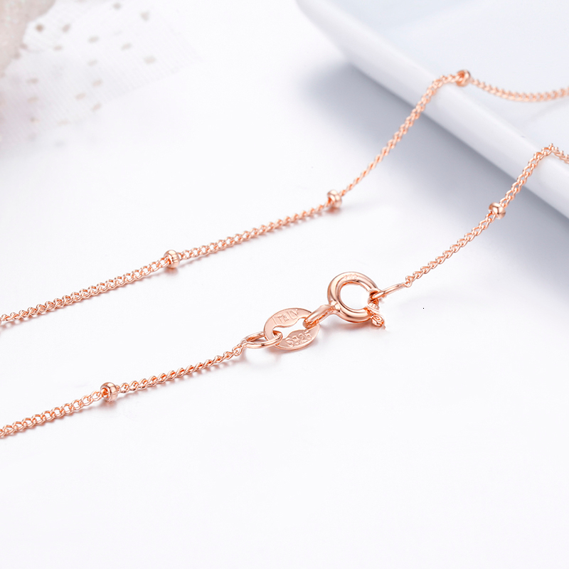 Other 14in-35in Thin 925 Sterling Silver Rose Gold Color Beaded Curb Chain Necklace Women Girls Jewelry Kolye Collares Collane Ketting
Other 14in-35in Thin 925 Sterling Silver Rose Gold Color Beaded Curb Chain Necklace Women Girls Jewelry Kolye Collares Collane Ketting