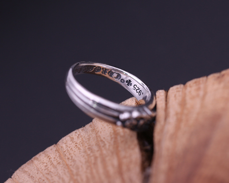 Personalized 925 sterling silver rings antique silver American vintage jewelry hand-made designer sword band rings for men & women nice gift