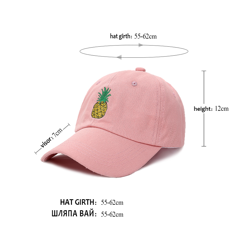 Fashion- Pineapple Baseball Caps Polo Style Cap Vintage Usa Trucker Unconstructed Fashion Unisex Men Hats