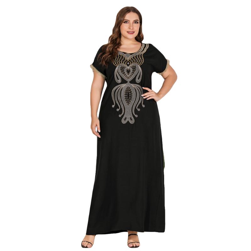 Dubai Women Muslim Abaya Dress Plus Size Beaded Embroidery Kaftan Casual Loose Jilbab Islamic Robe Turkey Ramadan Dresses Gown
Dubai Women Muslim Abaya Dress Plus Size Beaded Embroidery Kaftan Casual Loose Jilbab Islamic Robe Turkey Ramadan Dresses Gown
