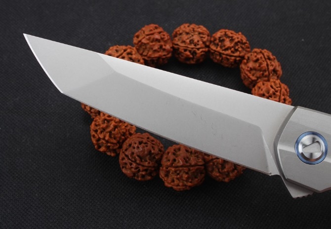 High End Flipper Knife M390 Tanto Blade TC4 Titanium Alloy Handle Ball Bearing Outdoor Camping EDC Pocket Folding Knives